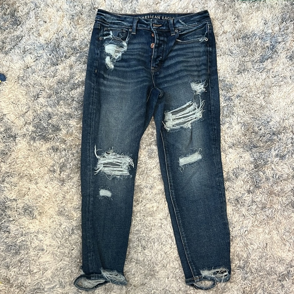 American Eagle Stretch Mom Jeans - 4 X-Short